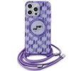 Karl Lagerfeld KLHMP15LHCKCKLCU iPhone 15 Pro 6.1 fioletowy/purple hardcase IML Crossbody Monogram Karl & Choupette Head M